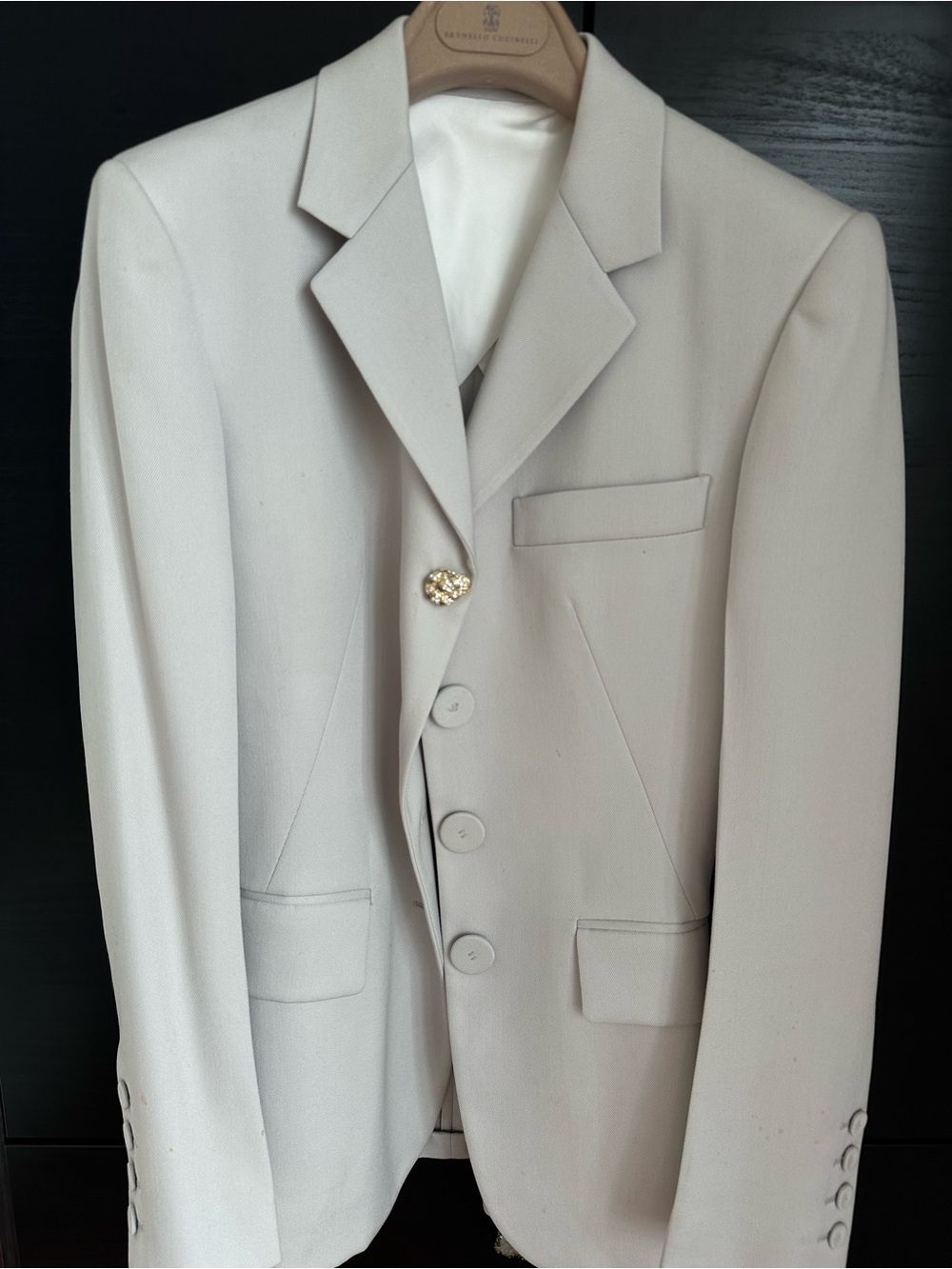 Lanvin Cream Women's Tailored Blazer
